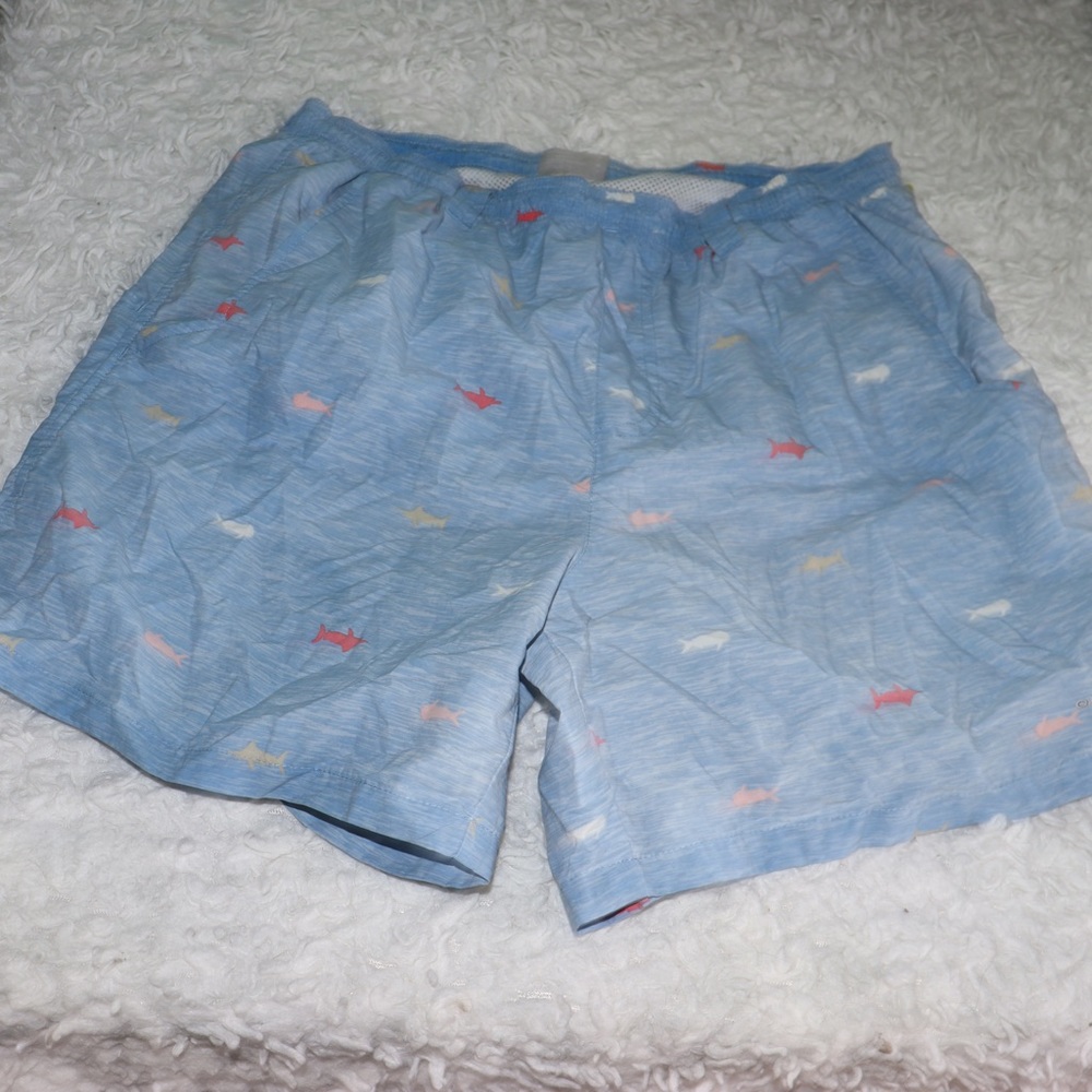 Men’s Columbia performance fishing gear, Fish Print Swim Trunks